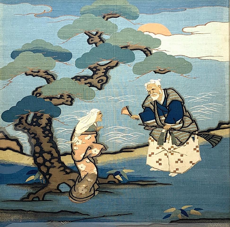 Japanese Painting Meiji Scroll Taizo Tae Nihonga New Year's Day, 1903 For  Sale at 1stDibs