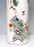 Antique Chinese Republic White Porcelain Cylinder Vase, Hat Stand with Red-Crowned Cranes on Display Stand