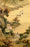 Vintage Mountain and River Chinese Landscape Scroll Painting, Shan Shui Watercolor on Silk Paper