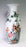 Large Antique Qing Dynasty Chinese Famille Rose White Porcelain Vase With Exotic Birds & Calligraphy