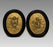 Antique French Gilt Bronze Oval Plaques of Winged Cherubs or Putti in High Relief, an Opposing Pair