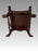 19th Century Carved Walnut Savonarola Chair by Stomps-Burchardt Furniture Makers, Dayton, Ohio