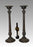 Impressive Vintage Bronze Georgian Candlesticks by Maitland Smith, a Pair 25"