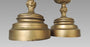 20th. Century Italian Neoclassical Spelter Ornamental Old Gold Urns or Planters - a Pair