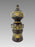 Tall Marbro Chinese Bronze Table Lamp With Yellow & Orange Enamel Cloisonné #6676 World Craftsman: 39"