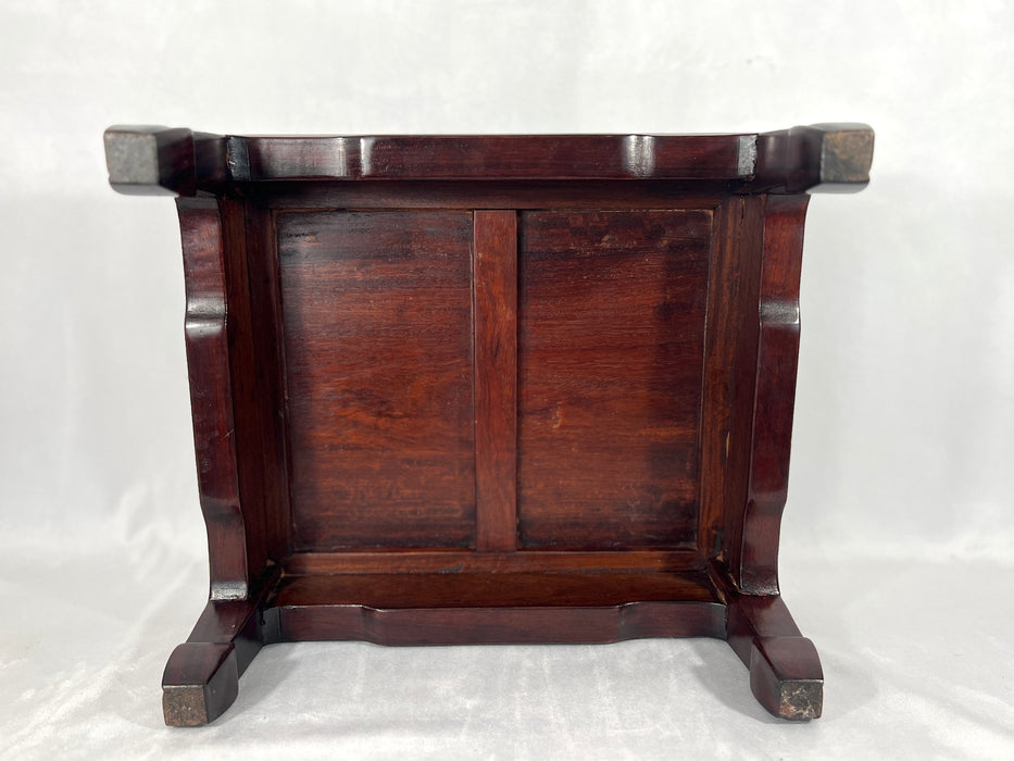 Large Vintage Ming Style Solid Rosewood Foot Stool, Display Stand or Pedestal