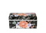 Vintage Chinese Famille Noire (Black) Porcelain Dresser Box with Orange Flowers, Qianlong Mark