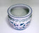 Vintage Chinese Porcelain Blue and White Fishbowl Planter with Ruyi 10"
