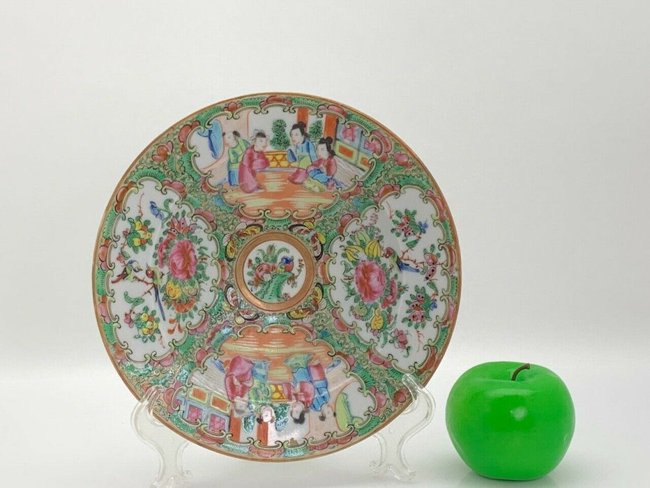 Chinese Rose Medallion Shallow Bowl 19th Century