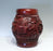 Chinese Red Lacquer Wood Rice Storage Barrels Containers / Dragon Stools With Phoenix, 5 Available