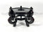 Vintage Chinese Ebony Black Lacquer Wood Display Stand 6"