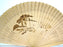 Large Chinese Wood Fan Hand Painted with Wild Running Horses W35"