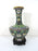 Beautiful Vintage Chinese Green and Black Cloisonné Floral Vase With Wood Stand (Cloisonne)