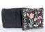 Late 20th Century English Country Cottage Black Pillows With Tulips and Roses - a Pair