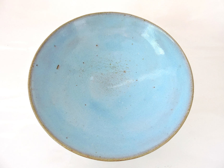 Late 19th Century Antique Chinese Fine Pale Blue Jun Ware Bowl and Display Stand