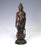 19th Century Antique Chinese Bronze & Parcel Gilt Figure of Guan Yin Standing on Lotus Platform