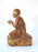 Antique Burmese Gold & Red Lacquered Monk Statue or Figure, 19th Century