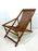 Mid 20th Century Peoples Republic Period Chinese Folding Wood & Bamboo Deck (Sling) Chair