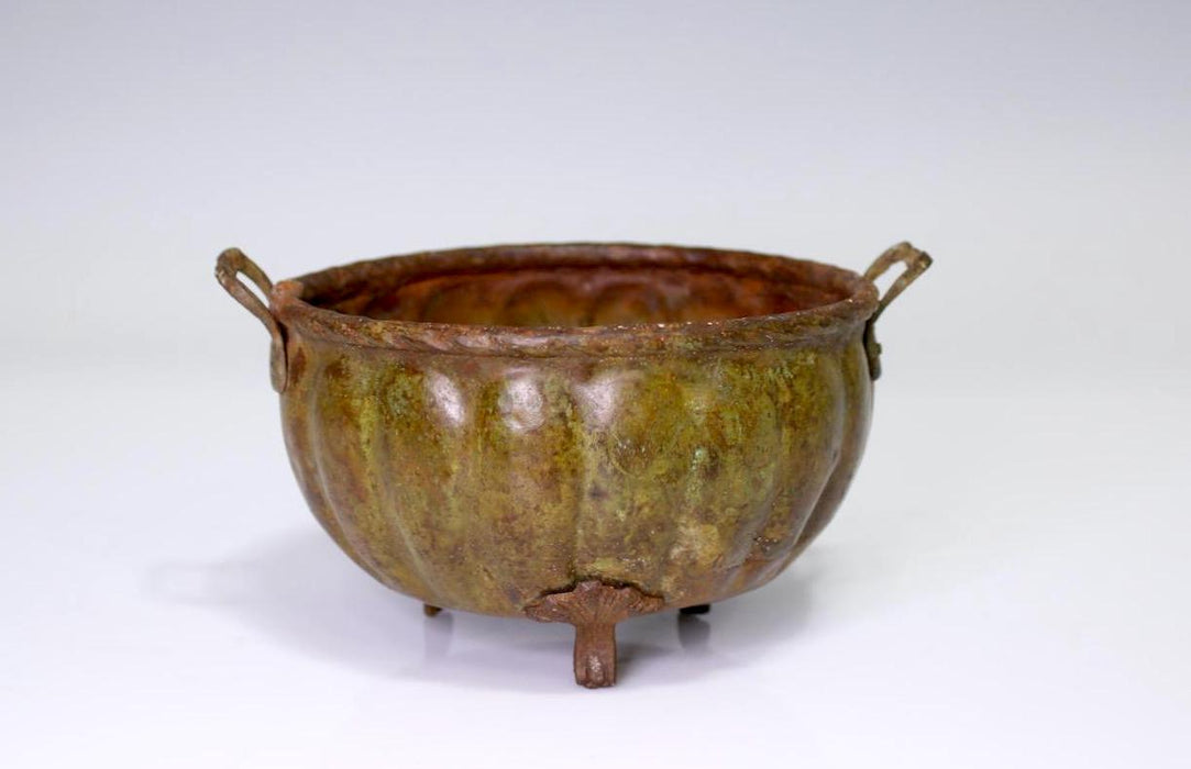 Old Hand Made Copper Planter or Cachepot