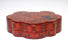 Large Antique Chinese Lacquer Lion-Shaped Red Box With Dragon & Phoenix