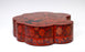 Large Antique Chinese Lacquer Lion-Shaped Red Box With Dragon & Phoenix