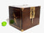 Vintage 'Furniture Classics' Golden Dragon Wood & Brass Storage Box