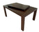 Calligaris Italian Expresso Brown Modern Wood Dining Table With Offset Extension Leaf