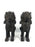 Large Bronze Khymer Singha Temple Lions Statues - a Pair 11"