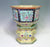 Rare Antique Chinese Nyonya Straits Famille Jaune PYellow and Blue orcelain Jardinier on Matching Floral Stand