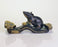 Early 20th Century Antique Chinese Bronze Rat on Ruyi Sceptre With Gold Ingot