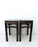Antique Solid Rosewood 'Mahjong' Stools / End Tables With Dali Lake Marble Tops - Set of 4