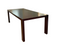 Calligaris Italian Expresso Brown Modern Wood Dining Table With Offset Extension Leaf