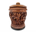 Large Hand Carved Teak Wood Storage Container or Box - the Ramayana Story