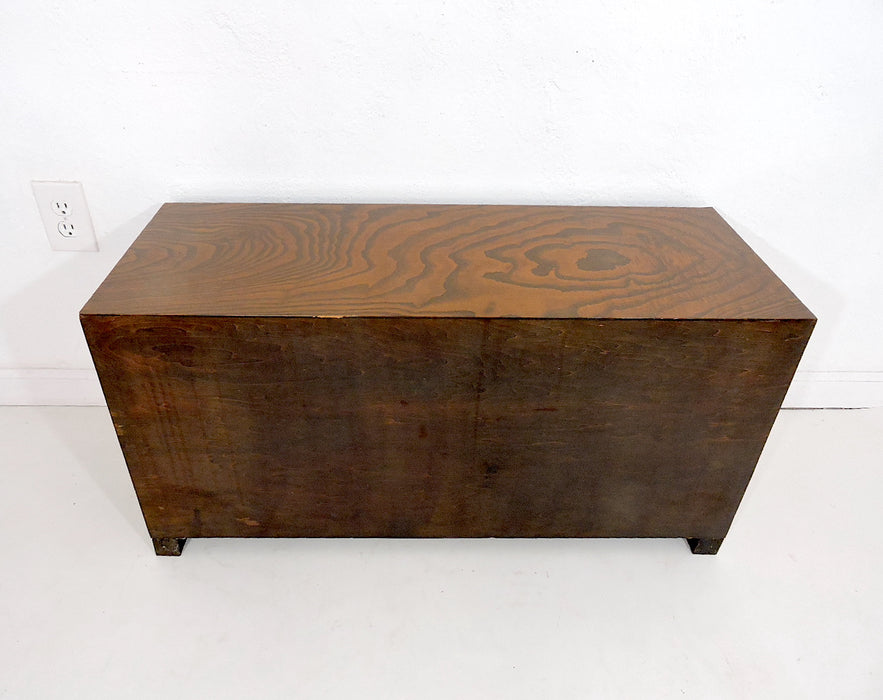 Zelkova Wood Tansu Cabinet With Drawers (Storage Trunk)
