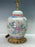 Chinese Republic Period Gilt Mounted Porcelain Ginger Jar Table Lamp With Blossoms and Birds