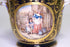 Antique English Royal Crown Derby Hand Painted Scenic Cobalt Blue Porcelain Cachepot Planter
