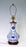 Vintage Chinese Blue & White Porcelain Long Life Lamp With Rosewood Fittings