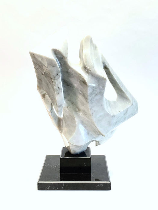 Large Abstract Marble Sculpture by Martin Manzano, Signed