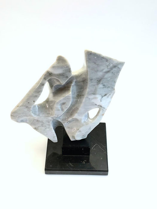 Large Abstract Marble Sculpture by Martin Manzano, Signed