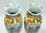 Vintage Chinese Porcelain Famille Jaune Vases With Foo Dogs & Chimera, a Pair
